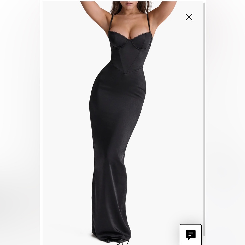 House of CB Stefania Underwire Corset Bodice Satin Gown
